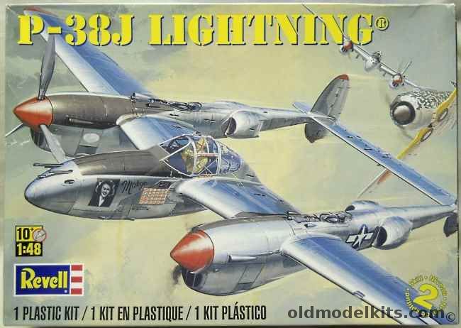 Revell 1/48 P-38J Lightning Richard Bong - Day Fighter /  Droop Snoot / Night Fighter - (ex Monogram), 85-5479 plastic model kit